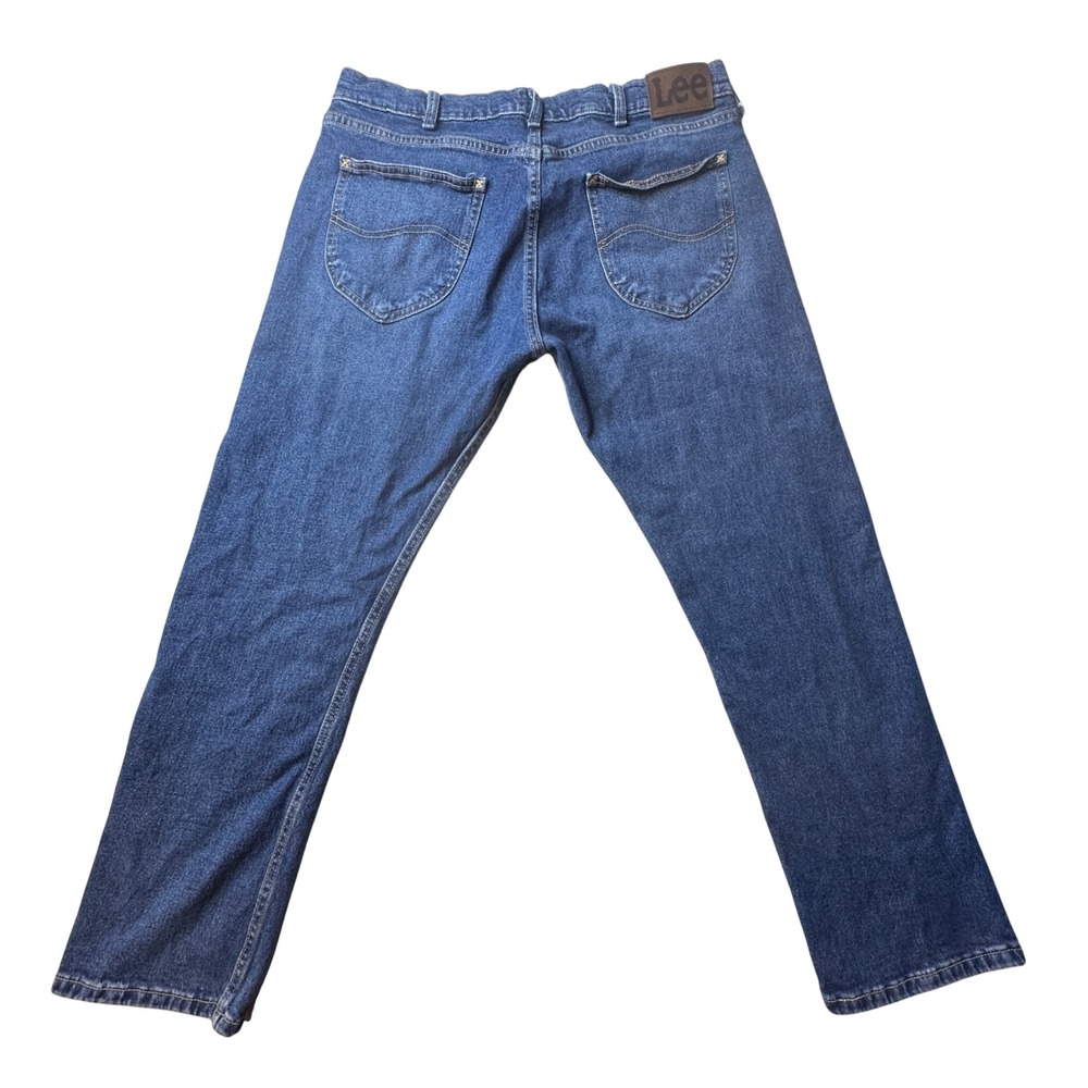 Lee Jeans Mens 36x29 Blue Slim Fit Denim Pants Stretch Medium Wash 102003517 - Picture 2 of 9